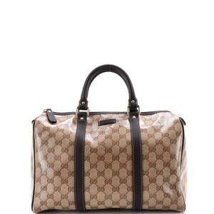 Gucci Medium Joy Boston Bag GG Coated Canvas